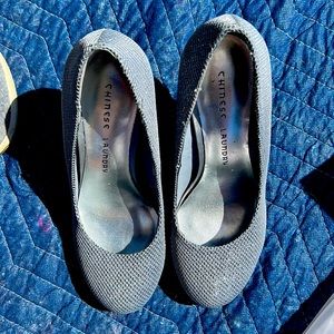 Silver Chinese Laundry Heels